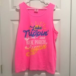 Lake Trippin and Back Porch Sippin Tank Top